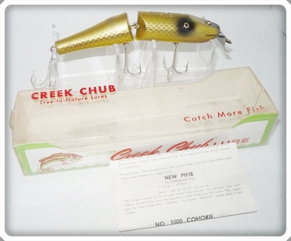 Vintage Creek Chub Gold Scale Jointed Pikie Lure 2606 In Box 