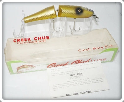 Vintage Creek Chub Gold Scale Jointed Pikie Lure 2606 In Box 