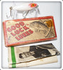 Vintage Good Luck Enterprises Red & White Good Luck Lure In Box