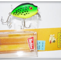 Heddon Fluorescent Green Crawdad Punkinseed Spook X9630GRA On Card