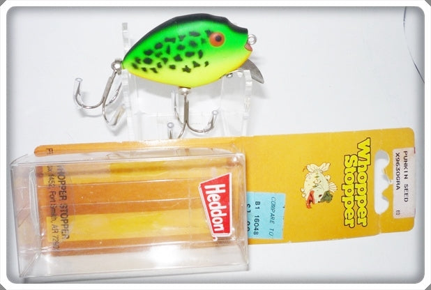 Heddon Fluorescent Green Crawdad Punkinseed Spook X9630GRA On Card