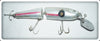 Vintage Creek Chub Silver Red Lines Jointed Pikie Lure 2600 DD Special