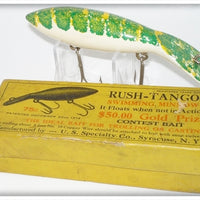 U.S. Specialty Co Green & Yellow Rush Tango Swimming Minnow In Box