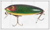 Vintage Heddon Green Scale 110 River Runt Lure 119D