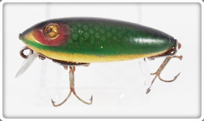 Vintage Heddon Green Scale 110 River Runt Lure 119D