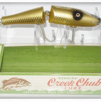 Creek Chub Gold Scale Deep Diving Jointed Pikie In Box 2606 DD Special