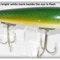 Vintage Heddon Green Scale Zaragossa Lure 6509D 