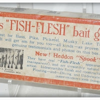 Vintage Heddon Silver Herring Kingfish Vamp Spook Lure Box KF9759SH