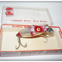 Vintage Heddon Fish Flash Silver & Red Midget River Runt Lure FF-9010-SR