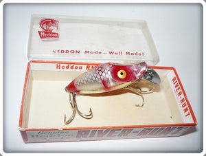 Vintage Heddon Fish Flash Silver & Red Midget River Runt Lure FF-9010-SR