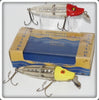 Vintage W. J. Jamison Company Red & Yellow Quiver Lure Pair With Box