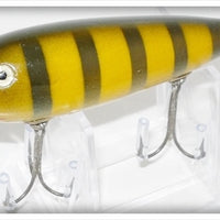 Vintage Shakespeare Yellow & Black Tiger Stripe Jim Dandy Floater Lure