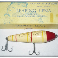 Oceanic Tackle Shop White, Red & Yellow Leaping Lena Lure