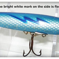 Vintage South Bend Blue Scale Finish Lightning Bolt Minnow Lure