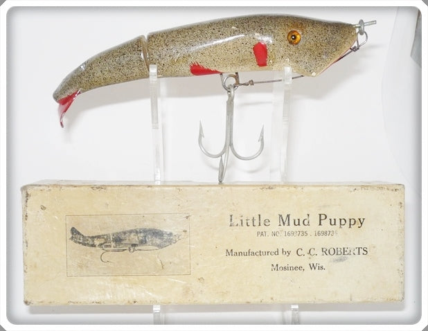 Vintage C. C. Roberts Little Mud Puppy Lure In Box 