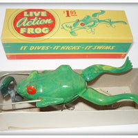 Vintage Live Action Frog Corp Live Action Frog Lure In Box