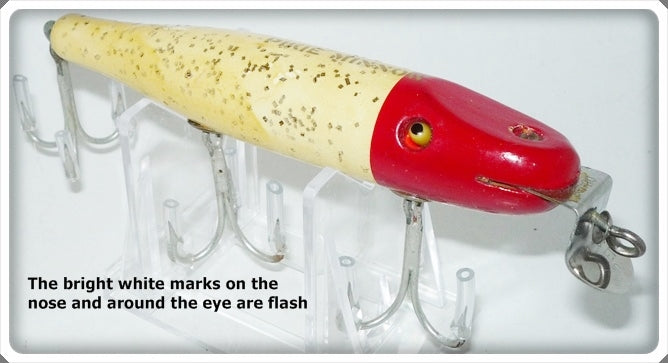Vintage Creek Chub Nite-Glo Red Head Pikie Lure 722 Special 
