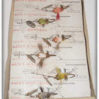 Vintage Mack's Tackle Mack's Minno-Bug Dealer Box Of Lures