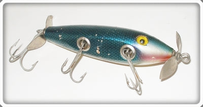 Vintage Martin Fish Lure Co Blue Scale Injured Minnow Lure