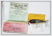 Vintage Michigan Lakes Tackle Co Black Swallow Fin Wing Lure In Box