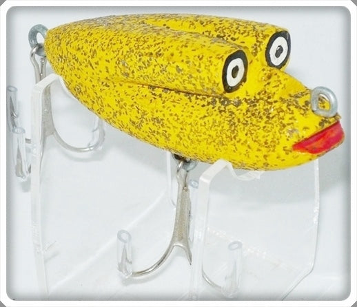 Vintage Kono Manufacturing Co Yellow Myopic Minnow Lure