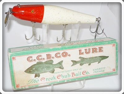 Vintage Creek Chub Nite Glo Red Head Surfster 7422 Special Lure