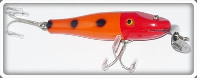 Vintage Creek Chub Orange Spotted Red Head Baby Pikie Lure 930 Special