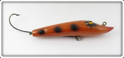 Vintage Moonlight Orange Black Spots Single Hook Pikaroon Lure 2500