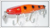 Vintage Creek Chub Orange Spotted Red Head Surfster Lure 7230 Special