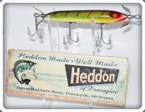 Vintage Heddon Perch Torpedo Lure 139L In Box For Sale