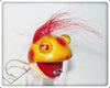 Vintage Tropical Bait Co Yellow & Red Stormy Petrel Frog Lure 