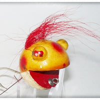 Vintage Tropical Bait Co Yellow & Red Stormy Petrel Frog Lure 