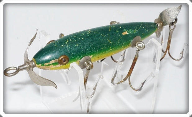 Vintage Pflueger Diamond Mfg Co Mizzoo Wood Champion Minnow Lure