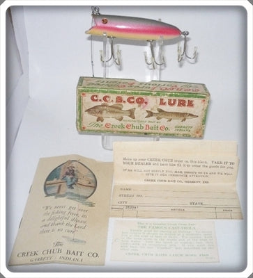 Vintage Creek Chub Rainbow Castrola Lure 3108 In Box