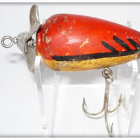 Vintage Jim Donaly Baits Red & White Red Fin Floater Lure