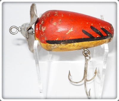 Vintage Jim Donaly Baits Red & White Red Fin Floater Lure