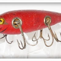 Vintage Heddon Blended Red 150 Dowagiac Minnow Lure 154 
