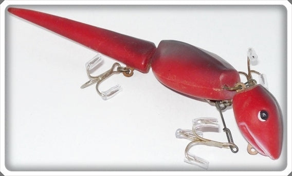 Vintage Joe B Hinkle Tackle Co Red The Hinkle Lizard Lure
