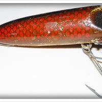 Vintage Heddon Red Scale Baby Vamp Lure 7409H