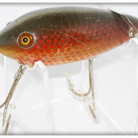 Vintage Heddon Red Scale Baby Crab Wiggler Lure 1909H