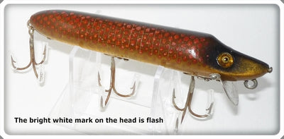 Vintage Heddon Red Scale Vamp Lure 7509H
