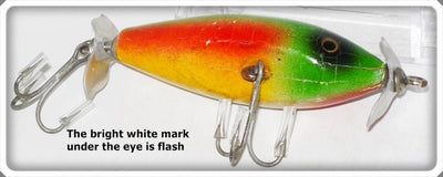 Vintage Creek Chub Rainbow Fire Spinning Injured Minnow 9531 Special