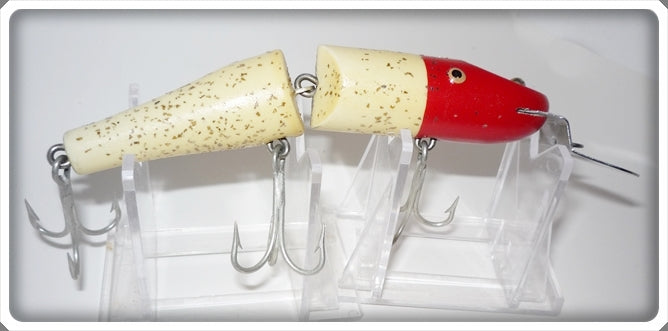 Vintage Creek Chub Red Head Flitter Jointed Pikie Lure 2600 Special