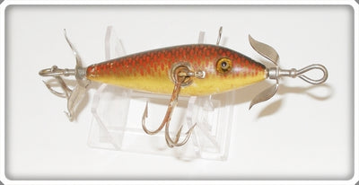 Vintage Heddon Red Scale 100 Dowagiac Minnow Lure 109H