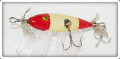 Vintage South Bend White Red Head & Tail Underwater Minnow 903 RHT
