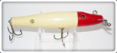 Vintage Creek Chub Red Head White Side Screw Saltwater Pikie 702SW