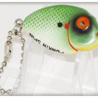 Vintage Heddon Green Shad Tiny Punkin Spin Sample Lure 382 GSD