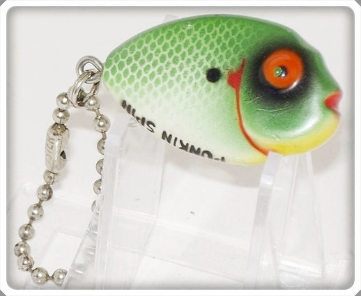 Vintage Heddon Green Shad Tiny Punkin Spin Sample Lure 382 GSD