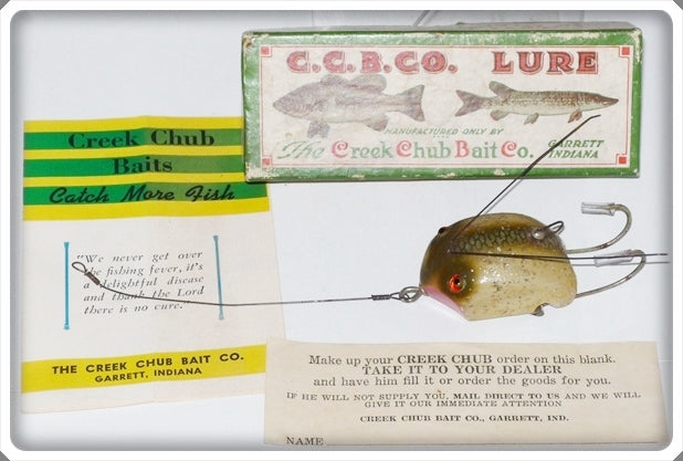 Vintage Creek Chub Silver Flash Weed Bug Lure 2818 Special In Box