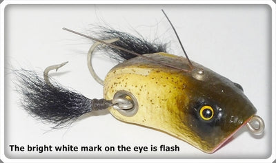 Vintage Paw Paw Silver Flitters Weedless Wow Lure 612